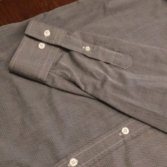 NWT London fog men’s gray Button down shirt - Picture 6 of 7